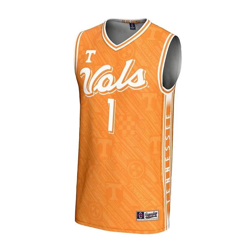 GameDay Greats 1 Tennessee Volunteers Lightweight Highlight Print Basketball Jersey