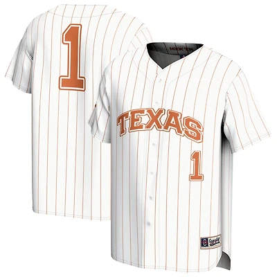GameDay Greats 1 Texas Longhorns Lightweight Collegiate Baseball Fashion Jersey