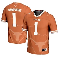 GameDay Greats 1 Texas Longhorns Icon Print Football Fashion Jersey