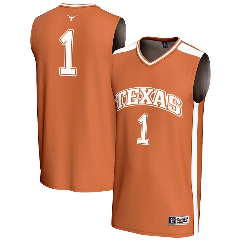GameDay Greats 1 Texas Longhorns Lightweight Basketball Fashion Jersey