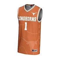 GameDay Greats 1 Texas Longhorns Lightweight Icon Print Basketball Jersey