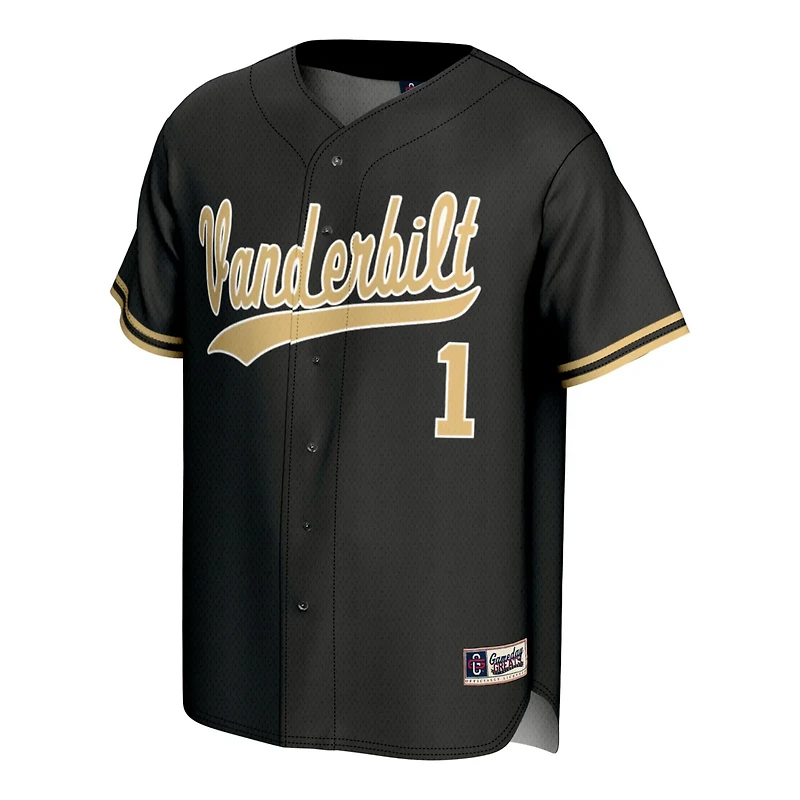 GameDay Greats 1 Vanderbilt Commodores Baseball Lightweight Fashion Jersey