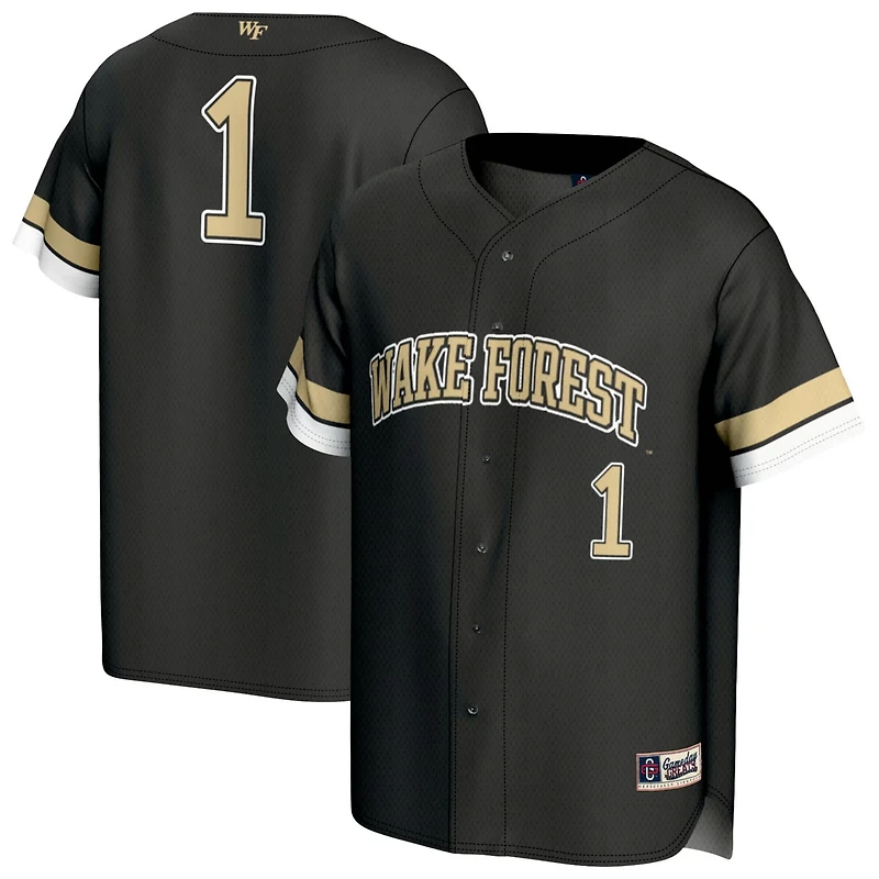 GameDay Greats 1 Wake Forest Demon Deacons Lightweight Collegiate Baseball Fashion Jersey