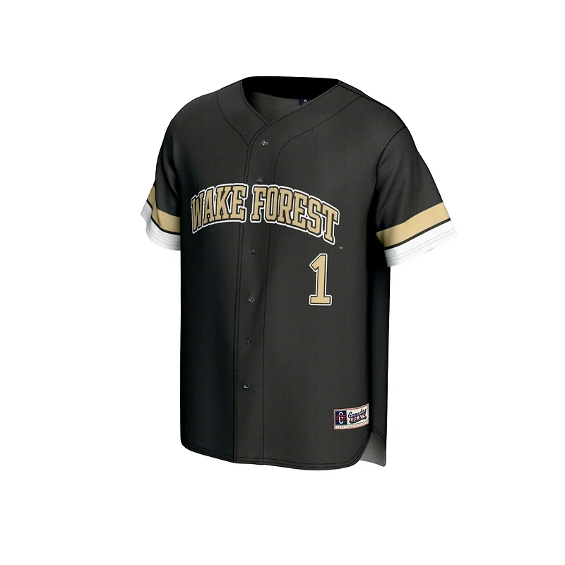 GameDay Greats 1 Wake Forest Demon Deacons Lightweight Collegiate Baseball Fashion Jersey