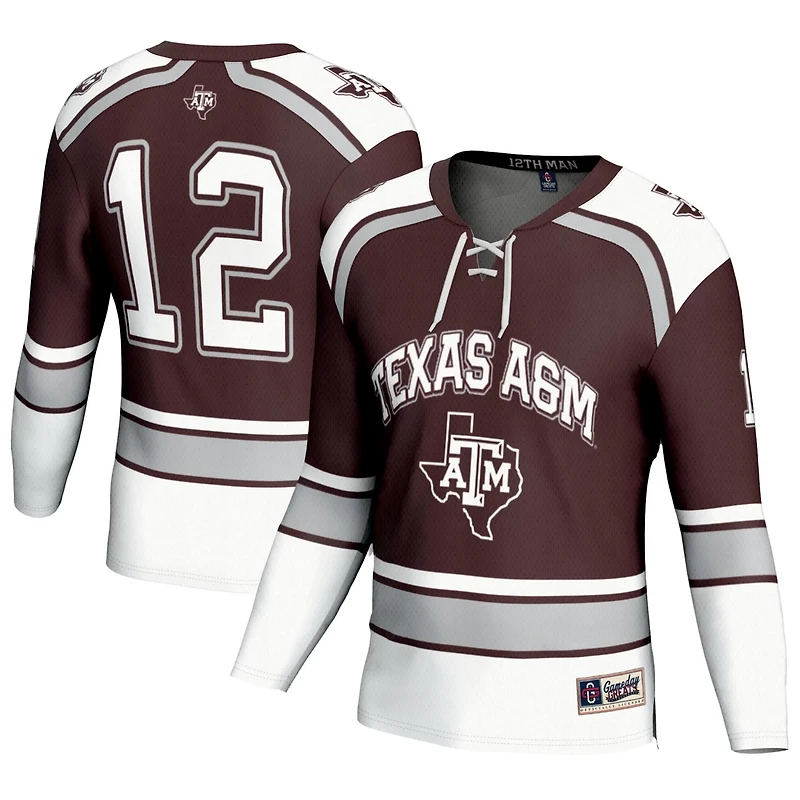 GameDay Greats 12 Texas AM Aggies Hockey Fashion Jersey