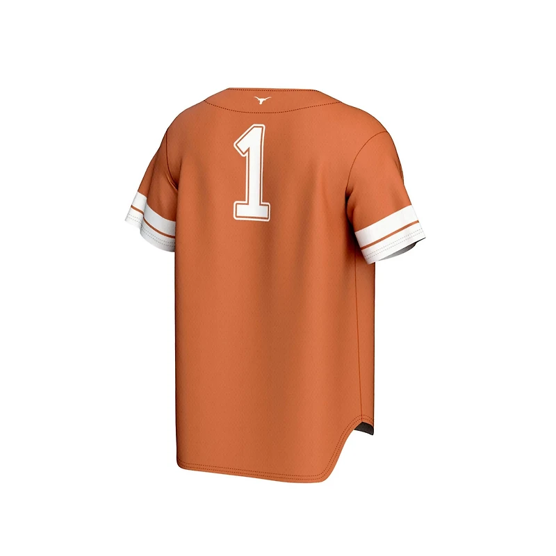 GameDay Greats Texas Longhorns Collegiate Baseball Fashion Jersey