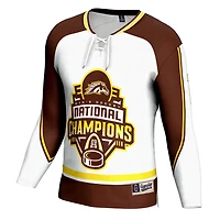GameDay Greats Western Michigan Broncos 2025 NCAA Frozen Four Men's Ice Hockey National Champions Commemorative Fashion Jersey