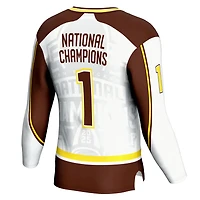 GameDay Greats Western Michigan Broncos 2025 NCAA Frozen Four Men's Ice Hockey National Champions Commemorative Fashion Jersey