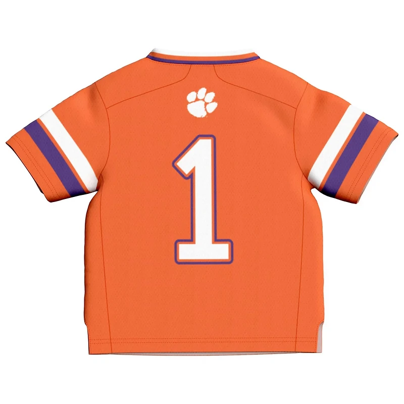 Infant GameDay Greats 1 Clemson Tigers Lightweight Collegiate Football Fashion Jersey