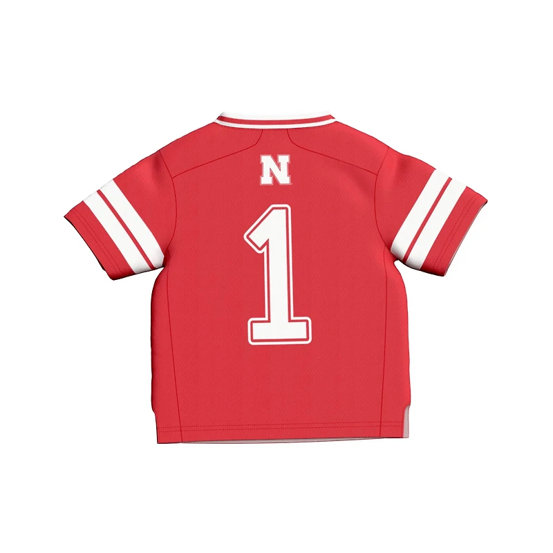 Infant GameDay Greats 1 Nebraska Huskers Lightweight Collegiate Football Fashion Jersey