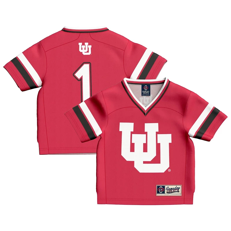 Infant GameDay Greats 1 Utah Utes Lightweight Collegiate Football Fashion Jersey