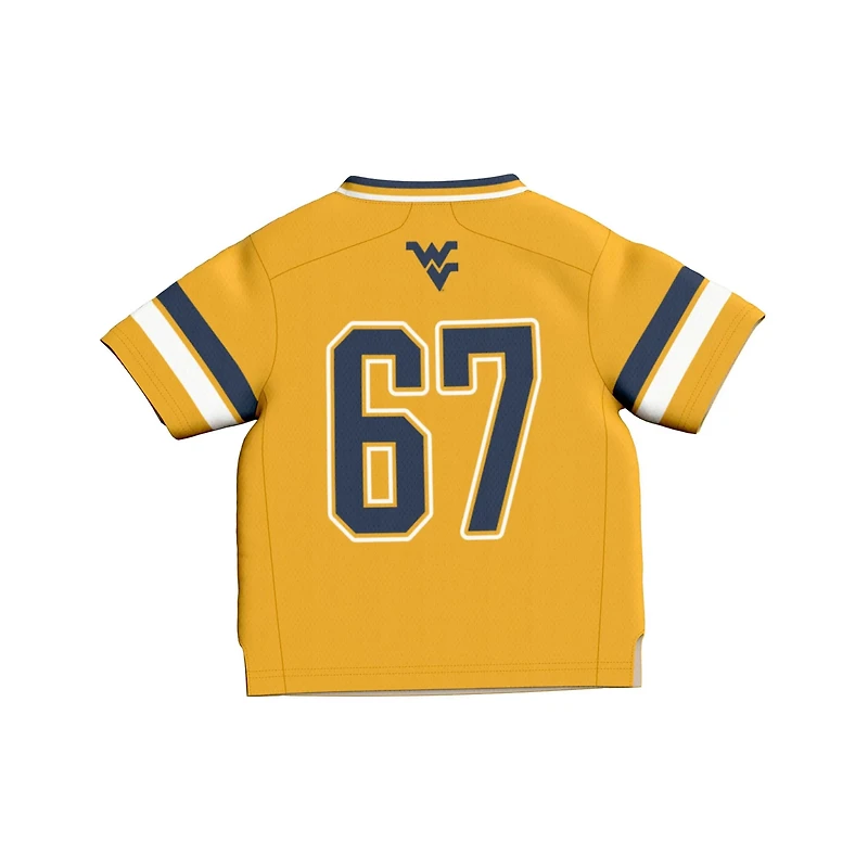 Infant GameDay Greats 67 West Virginia Mountaineers Lightweight Collegiate Football Fashion Jersey