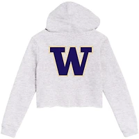League Collegiate Wear Washington Huskies 2-Hit 1636 Cropped Pullover Hoodie