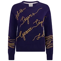 LSU Tigers Love Note Embroidered Sweater