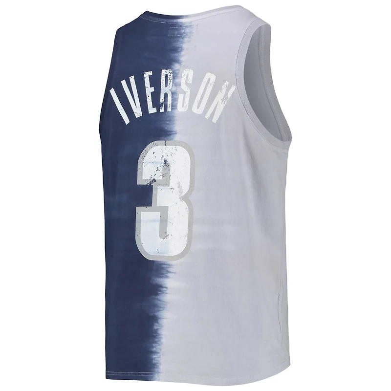 Mitchell  Ness Allen Iverson / Georgetown Hoyas Name Number Tie-Dye Tank Top