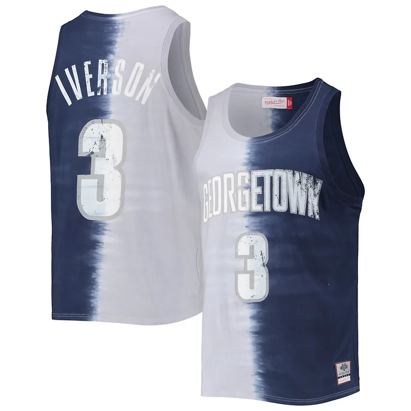 Mitchell  Ness Allen Iverson / Georgetown Hoyas Name Number Tie-Dye Tank Top