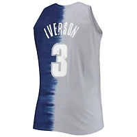Mitchell  Ness Allen Iverson /Gray Georgetown Hoyas Big Tall Player Tie-Dye Jersey