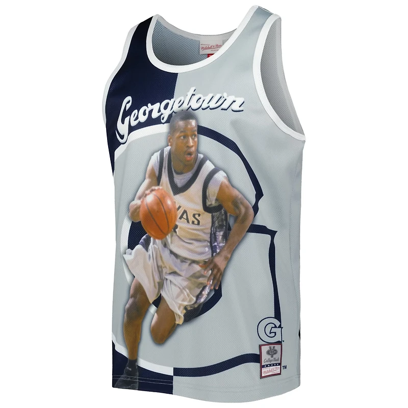 Mitchell  Ness Allen Iverson /Gray Georgetown Hoyas Sublimated Player Tank Top