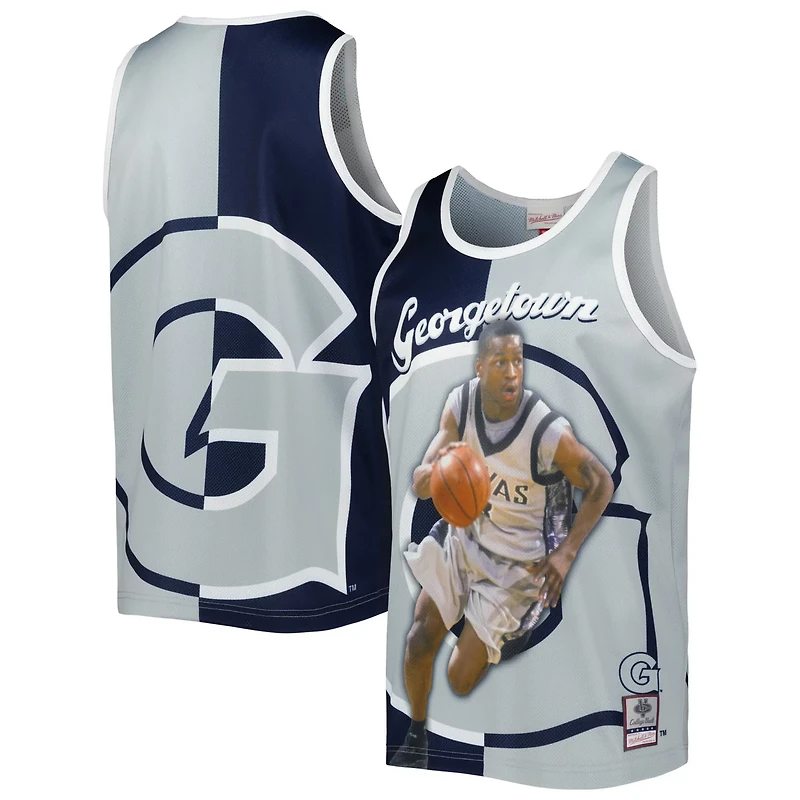 Mitchell  Ness Allen Iverson /Gray Georgetown Hoyas Sublimated Player Tank Top