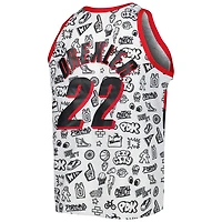 Mitchell  Ness Clyde Drexler Portland Trail Blazers 1991/92 Hardwood Classics Doodle Swingman Player Jersey