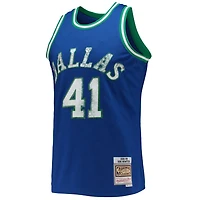 Mitchell  Ness Dirk Nowitzki Dallas Mavericks 1996-97 Hardwood Classics NBA 75th Anniversary Diamond Swingman Jersey