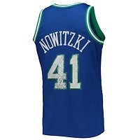 Mitchell  Ness Dirk Nowitzki Dallas Mavericks 1996-97 Hardwood Classics NBA 75th Anniversary Diamond Swingman Jersey