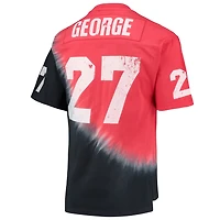 Mitchell  Ness Eddie George / Ohio State Buckeyes Name Number Tie-Dye V-Neck T-Shirt