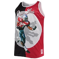 Mitchell  Ness Eddie George /Scarlet Ohio State Buckeyes Sublimated Player Big Tall Tank Top