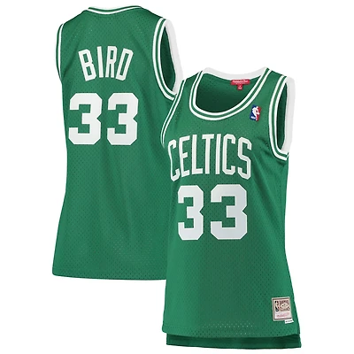 Mitchell  Ness Larry Bird Kelly Boston Celtics 1985-86 Hardwood Classics Swingman Jersey