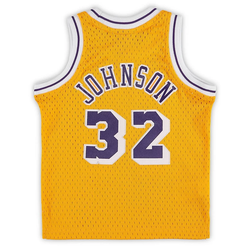 Mitchell Ness Magic Johnson Los Angeles Lakers Retired Player Jersey