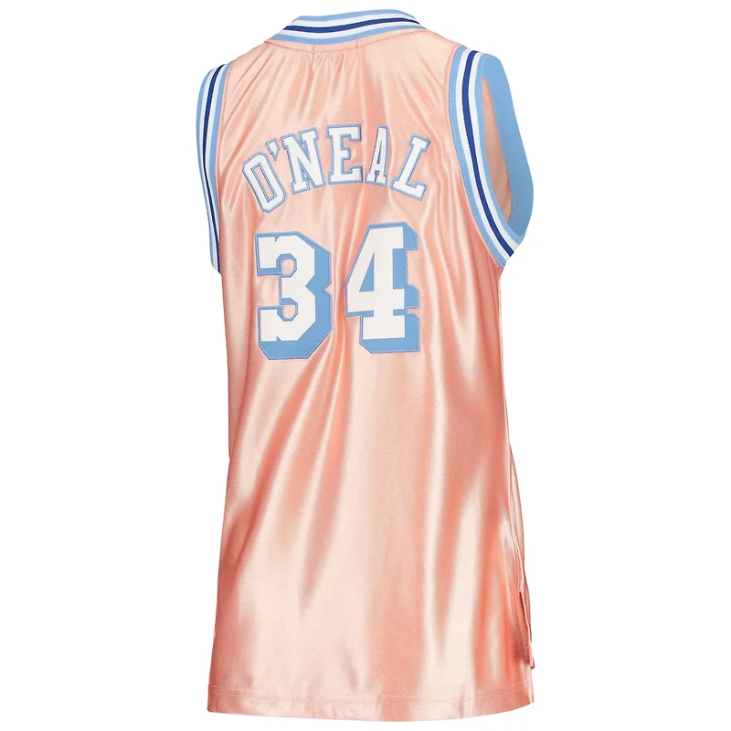 Mitchell Ness Shaquille O'Neal Los Angeles Lakers 75th Anniversary Rose Gold 1996 Swingman Jersey