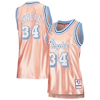 Mitchell  Ness Shaquille O'Neal Los Angeles Lakers 75th Anniversary Rose Gold 1996 Swingman Jersey