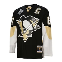Mitchell & Ness Sidney Crosby Pittsburgh Penguins Big  Tall 2008 Captain Patch Blue Line Player Jersey