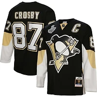 Mitchell & Ness Sidney Crosby Pittsburgh Penguins Big  Tall 2008 Captain Patch Blue Line Player Jersey