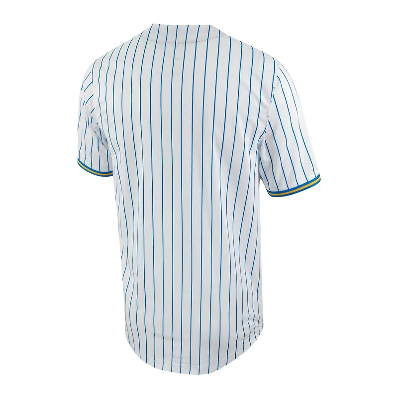 Nike /Blue UCLA Bruins Pinstripe Replica Full-Button Baseball Jersey
