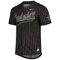 Nike /Gold Vanderbilt Commodores Pinstripe Replica Full-Button Baseball Jersey