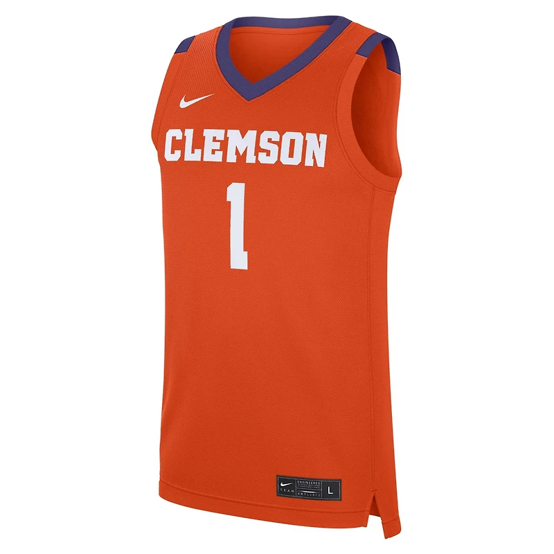 Nike 1 Clemson Tigers Road Replica Jersey