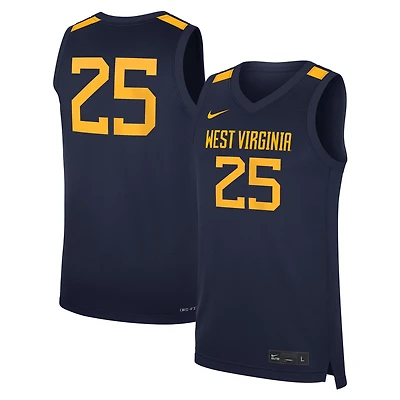 Nike 25 West Virginia Mountaineers Road Replica Basketball Jersey