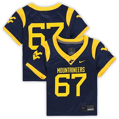 Nike 67 West Virginia Mountaineers Untouchable Replica Football Jersey