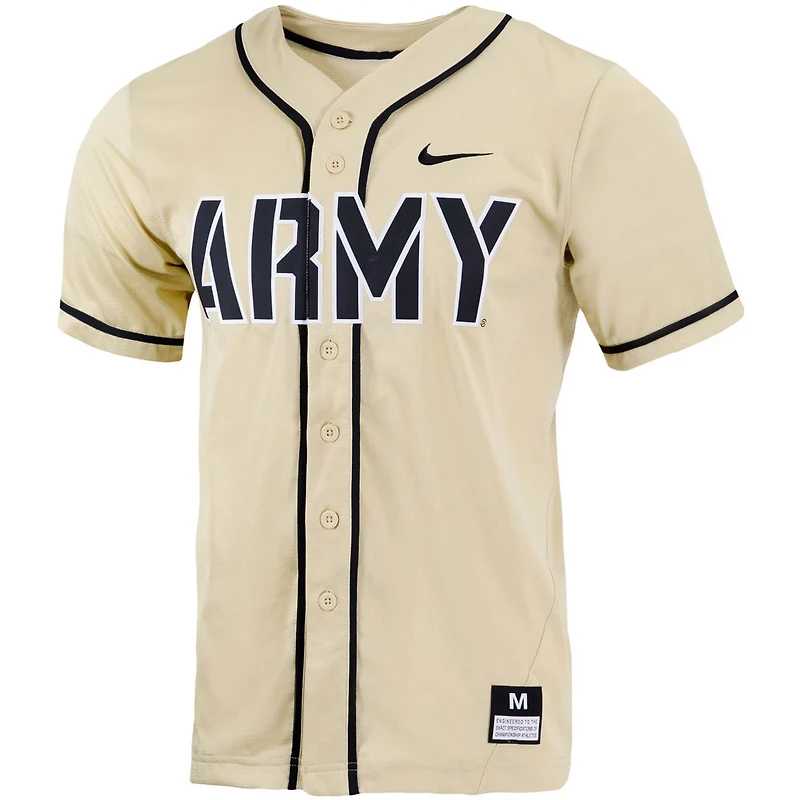 Nike Army Black Knights Replica Full-Button Baseball Jersey