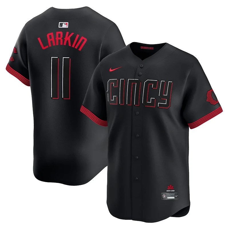 Nike Barry Larkin Cincinnati Reds City Connect Limited Player Jersey