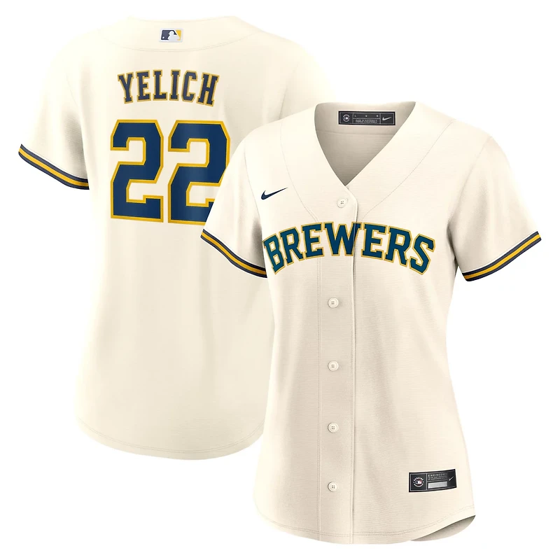 Nike Christian Yelich Milwaukee Brewers Home Replica Jersey