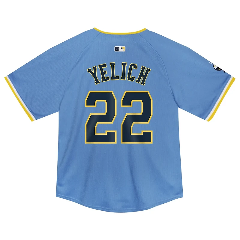 Nike Christian Yelich Powder Milwaukee Brewers City Connect Limited Player Jersey