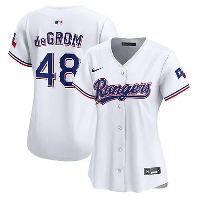 Nike Jacob deGrom Texas Rangers Home Limited Player Jersey