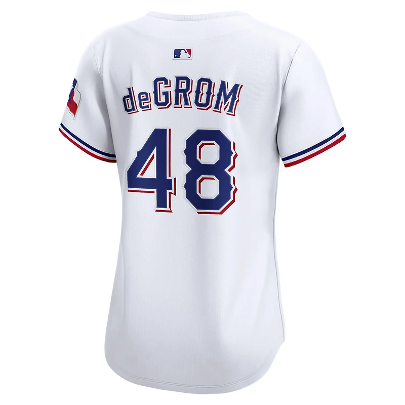 Nike Jacob deGrom Texas Rangers Home Limited Player Jersey