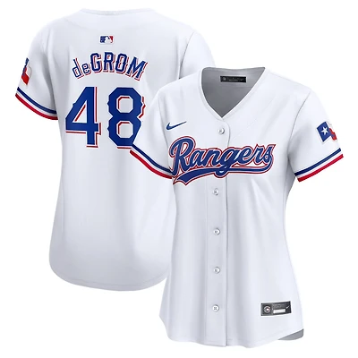 Nike Jacob deGrom Texas Rangers Home Limited Player Jersey