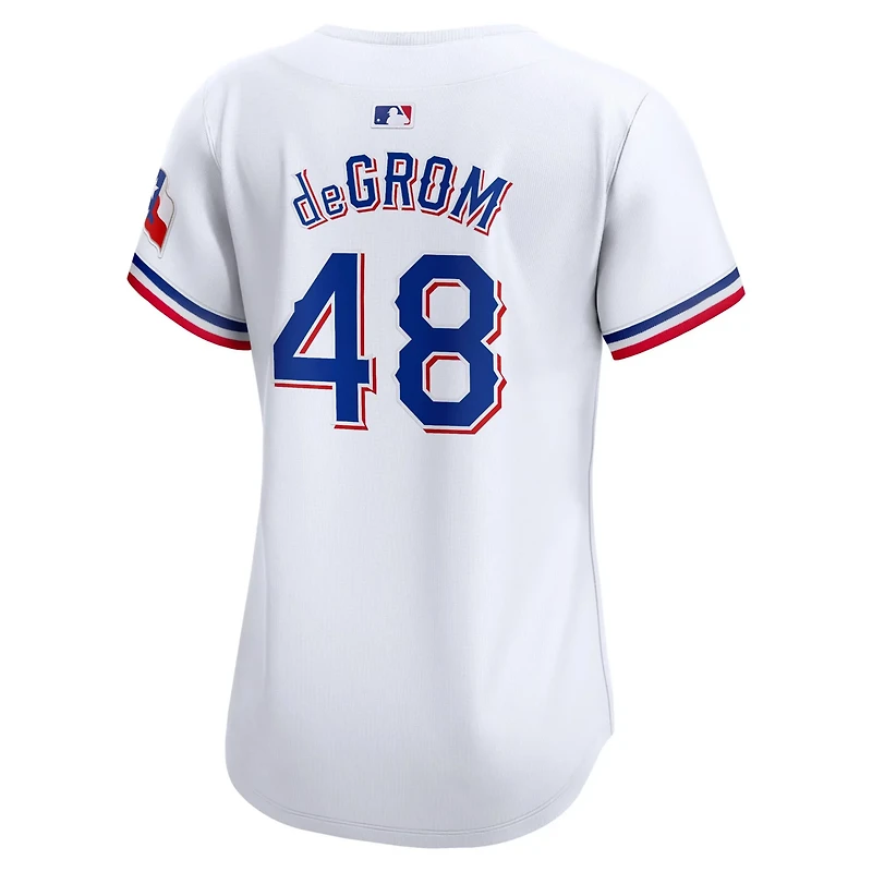 Nike Jacob deGrom Texas Rangers Home Limited Player Jersey