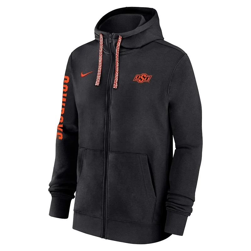 Nike Oklahoma State Cowboys 2024 25 Sideline Club Fleece Pullover Hoodie