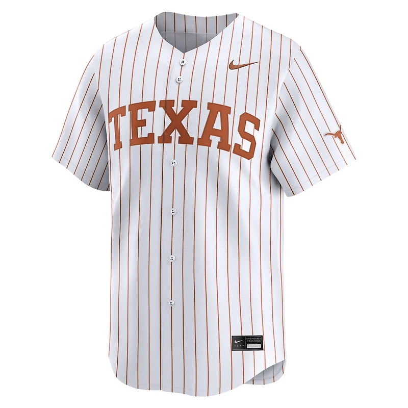 Nike Pinstripe Texas Longhorns College Limited Baseball Jersey