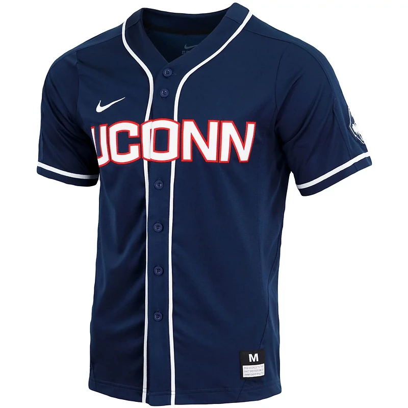 Nike UConn Huskies Replica Full-Button Baseball Jersey